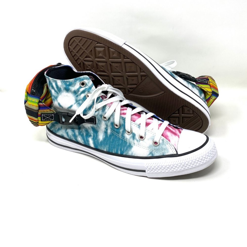 CONVERSE Shoes Mens Size 168265C CTAS BUKLE UP HI Malachite Pink Canvas Sneakers - Picture 3 of 7